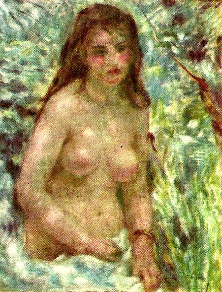 Pierre-Auguste Renoir naken flicka i solsken